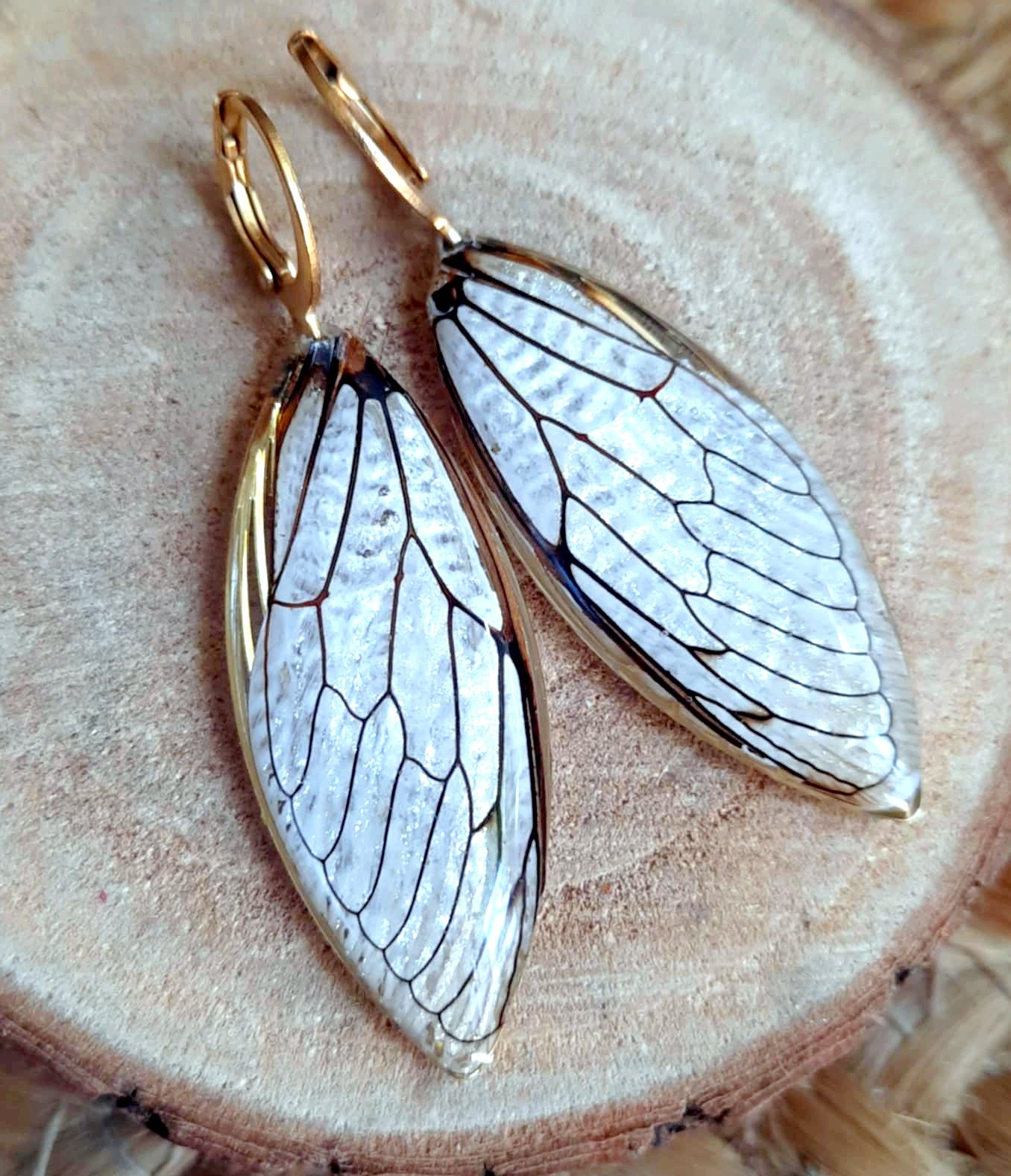 Boucles d'oreille, Aile de cigale