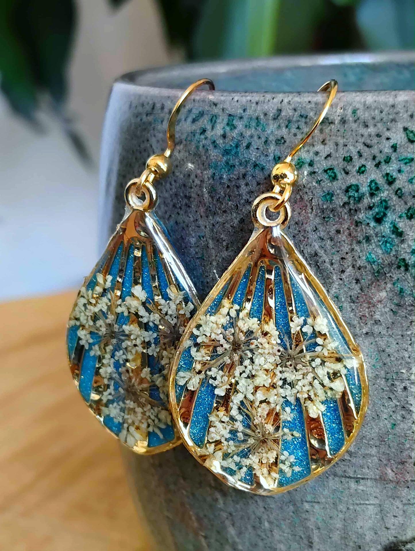 Boucles d'oreille Fleur de carotte
