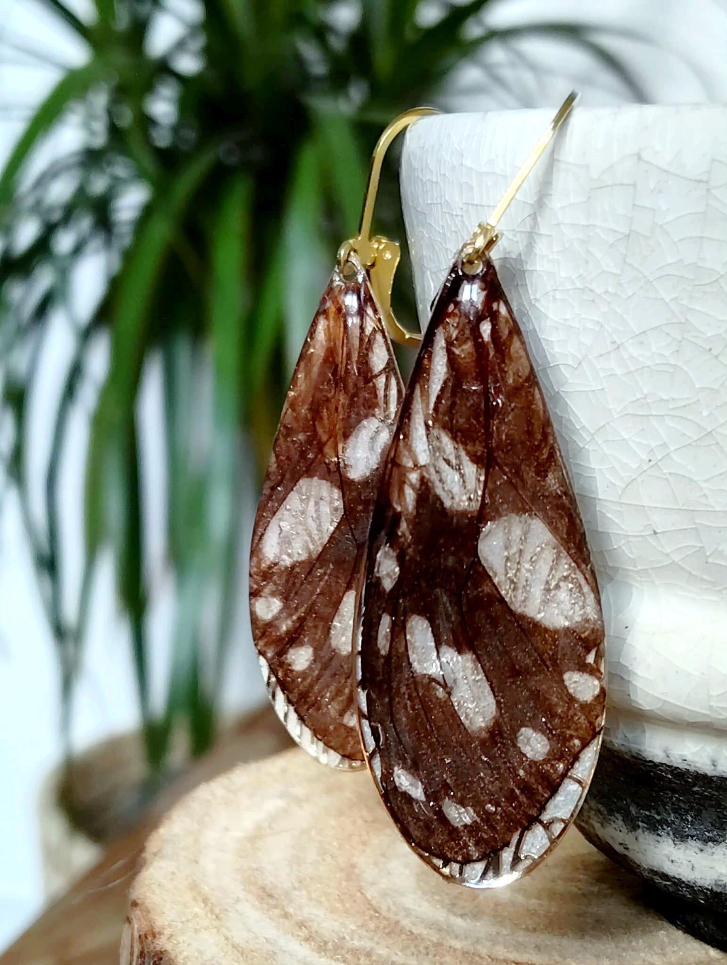 Boucles d'oreille, Aile de papillon