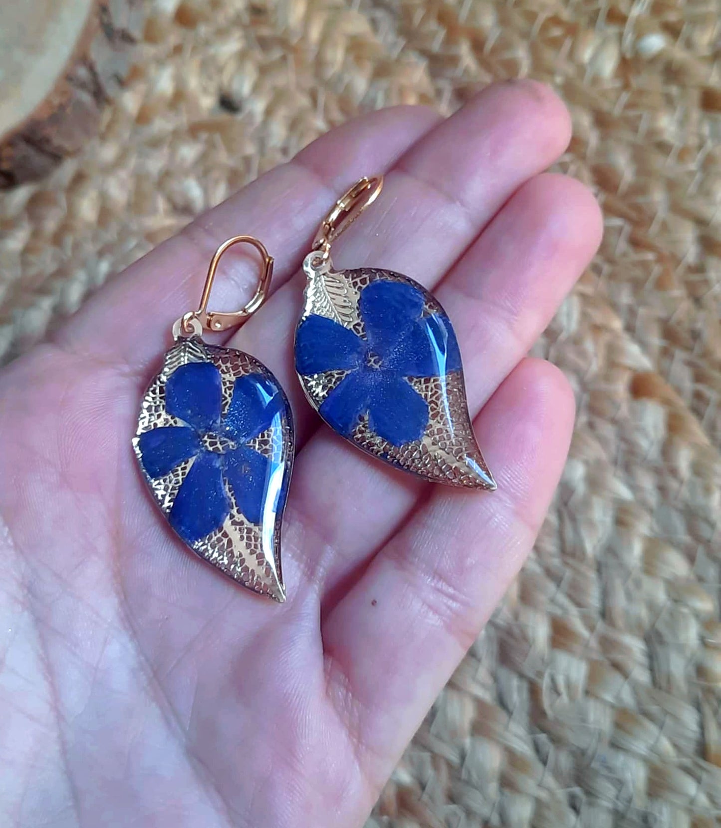 Boucles d'oreille, Pervenche