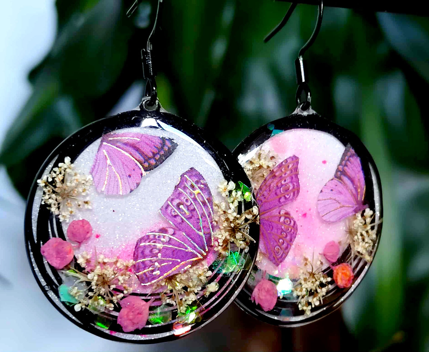 Boucles d'oreille Fleur de carotte