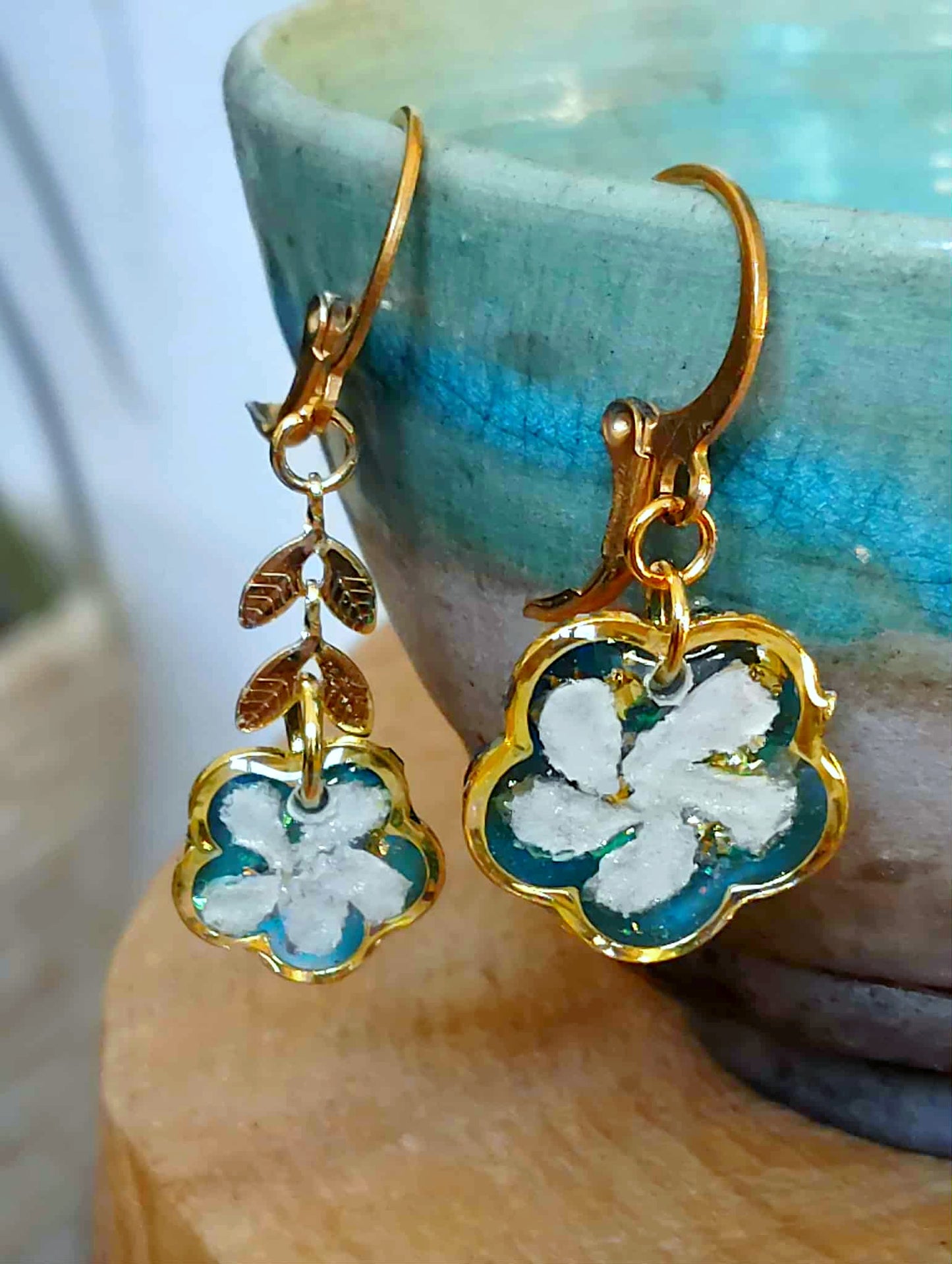 Boucles d'oreille Asymétrique Jasmin