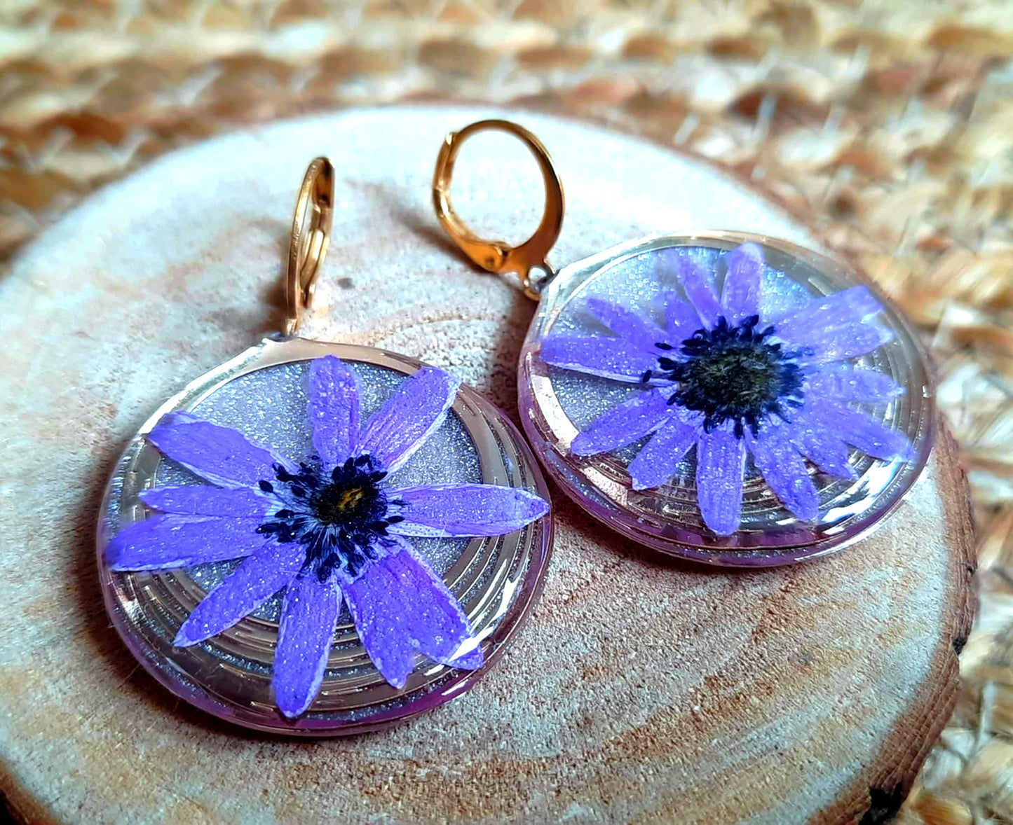 Boucles d'oreille, Anémone