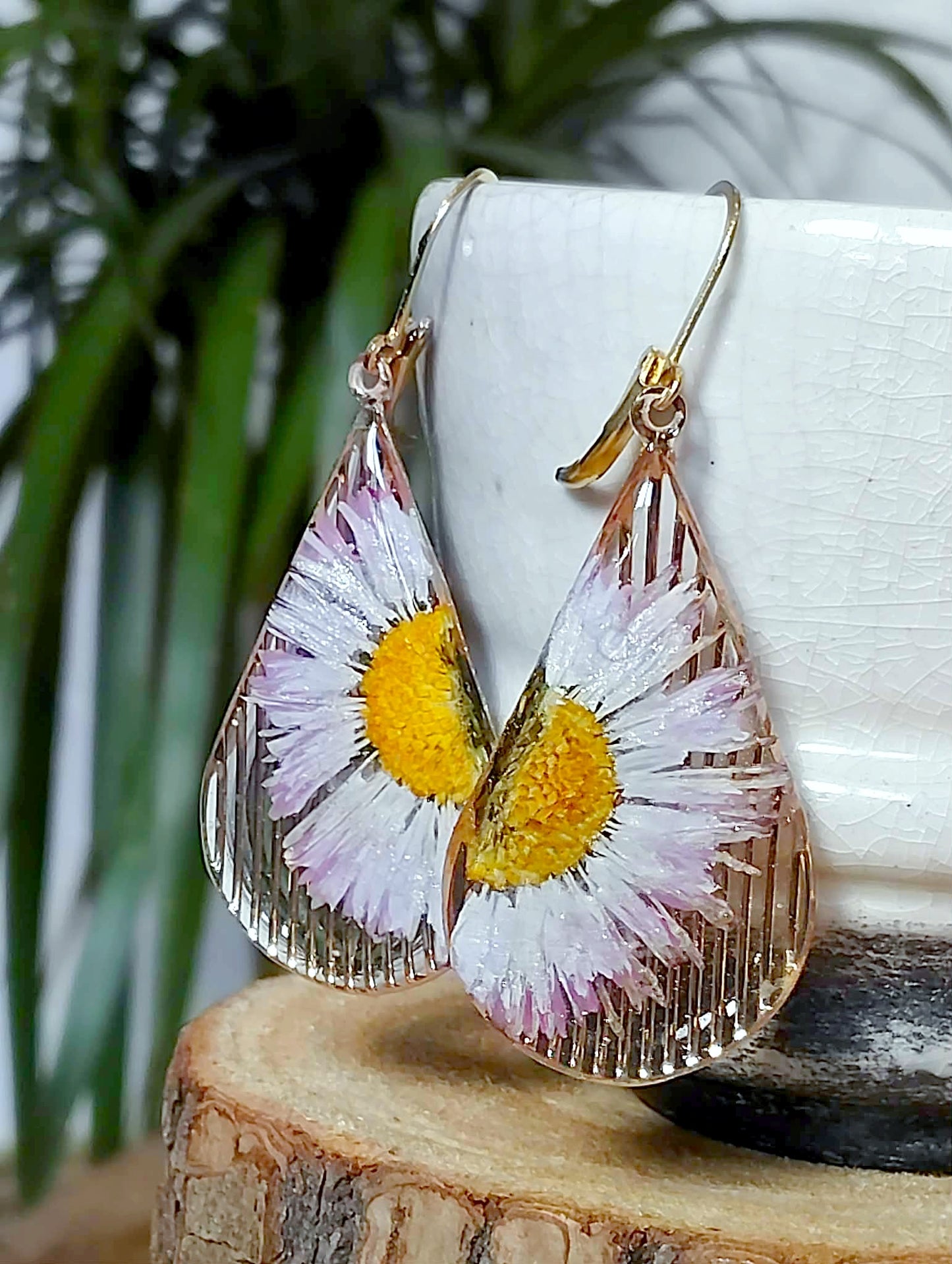 Boucles d'oreille Pâquerette