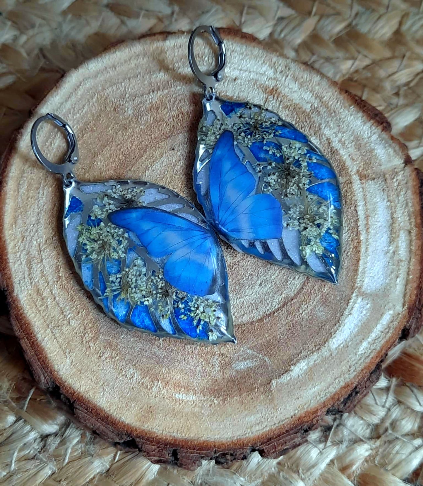 Boucles d'oreille, Fleur de carotte