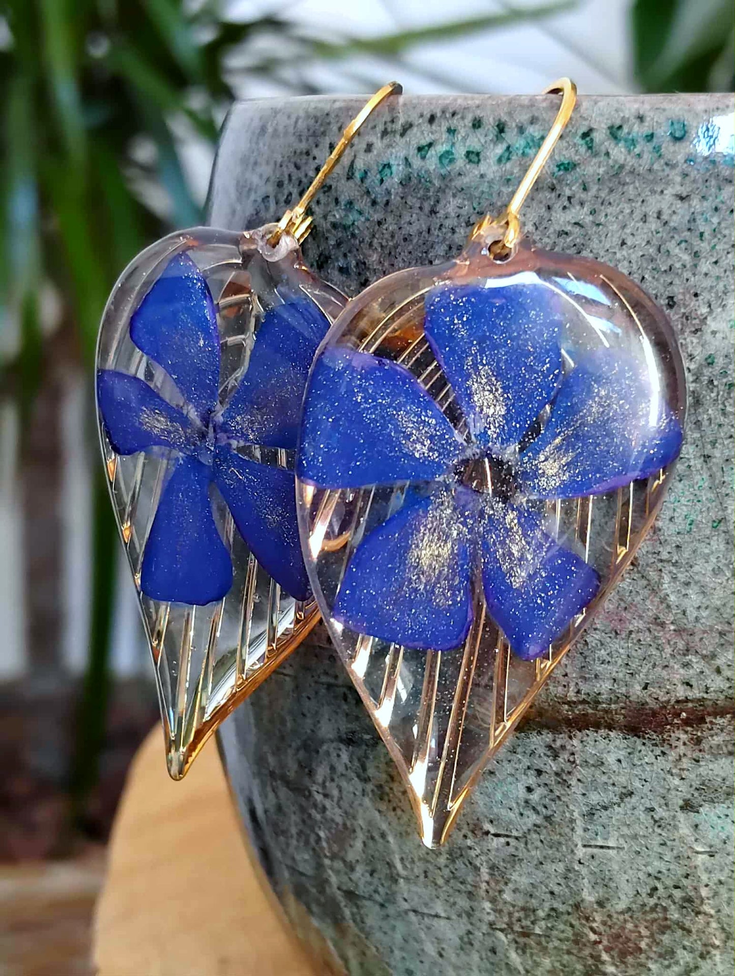 Boucles d'oreille Pervenche