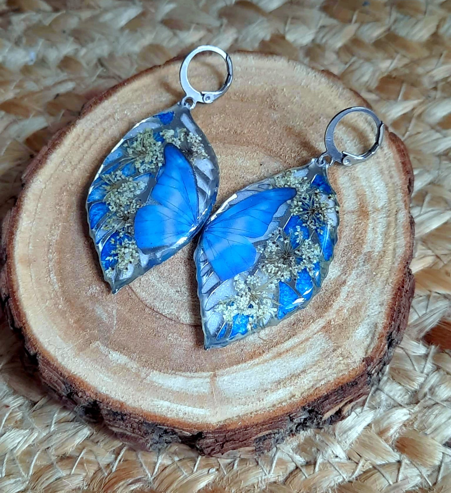 Boucles d'oreille, Fleur de carotte