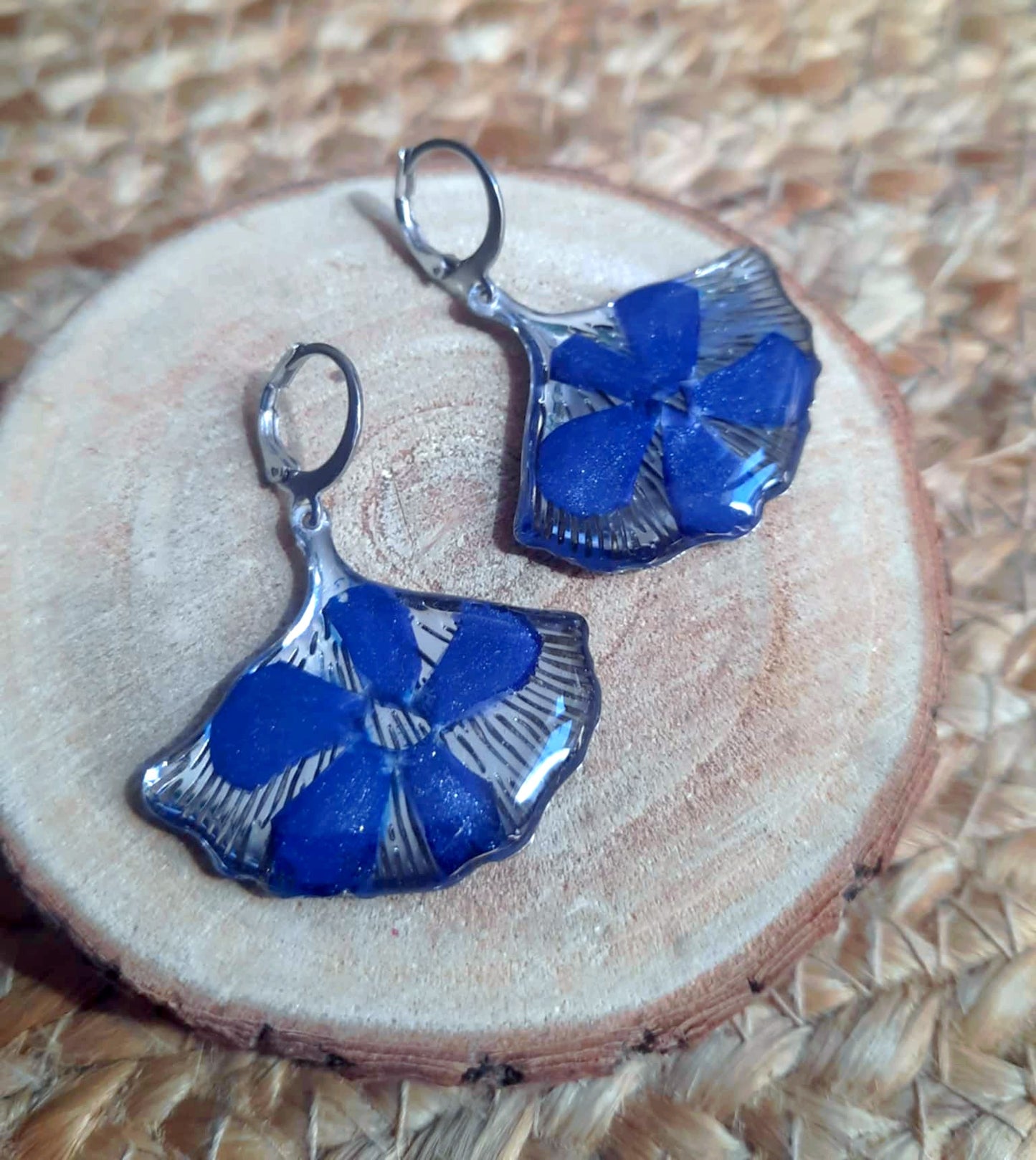 Boucles d'oreille, Pervenche