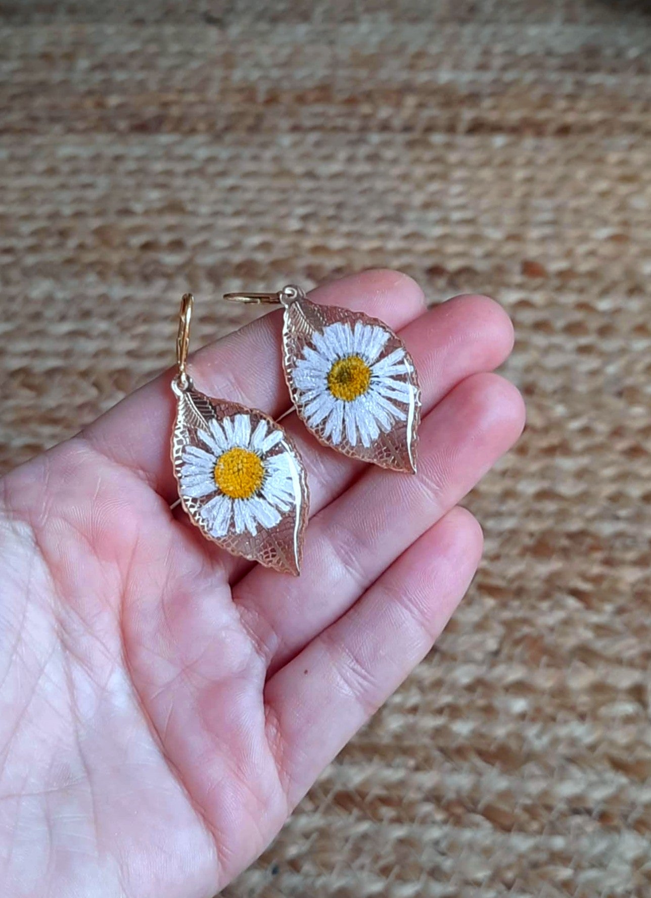 Boucles d'oreille, Pâquerette