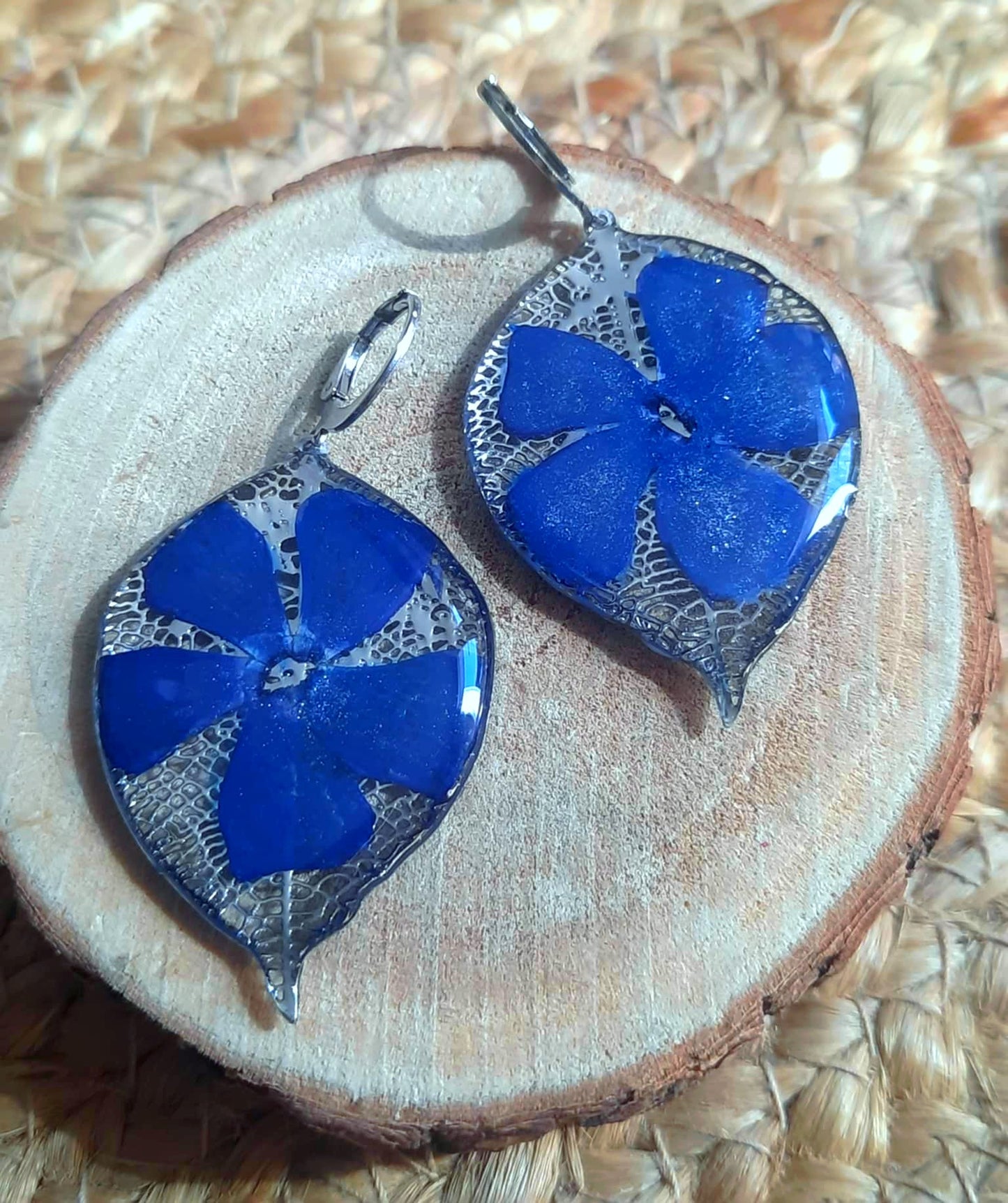 Boucles d'oreille, Pervenche