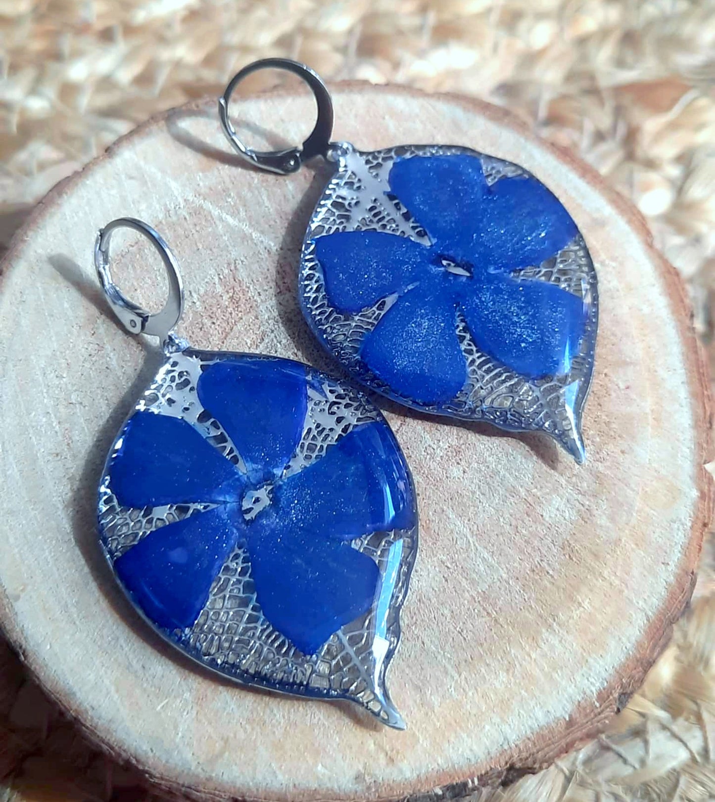 Boucles d'oreille, Pervenche