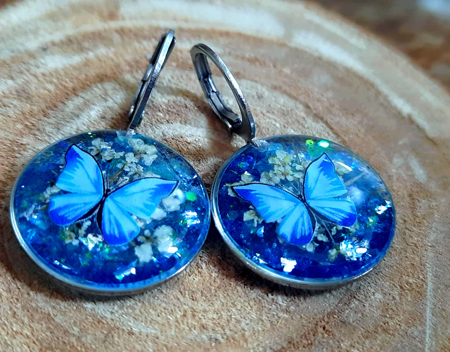 Boucles d'oreille, Fleur de carotte