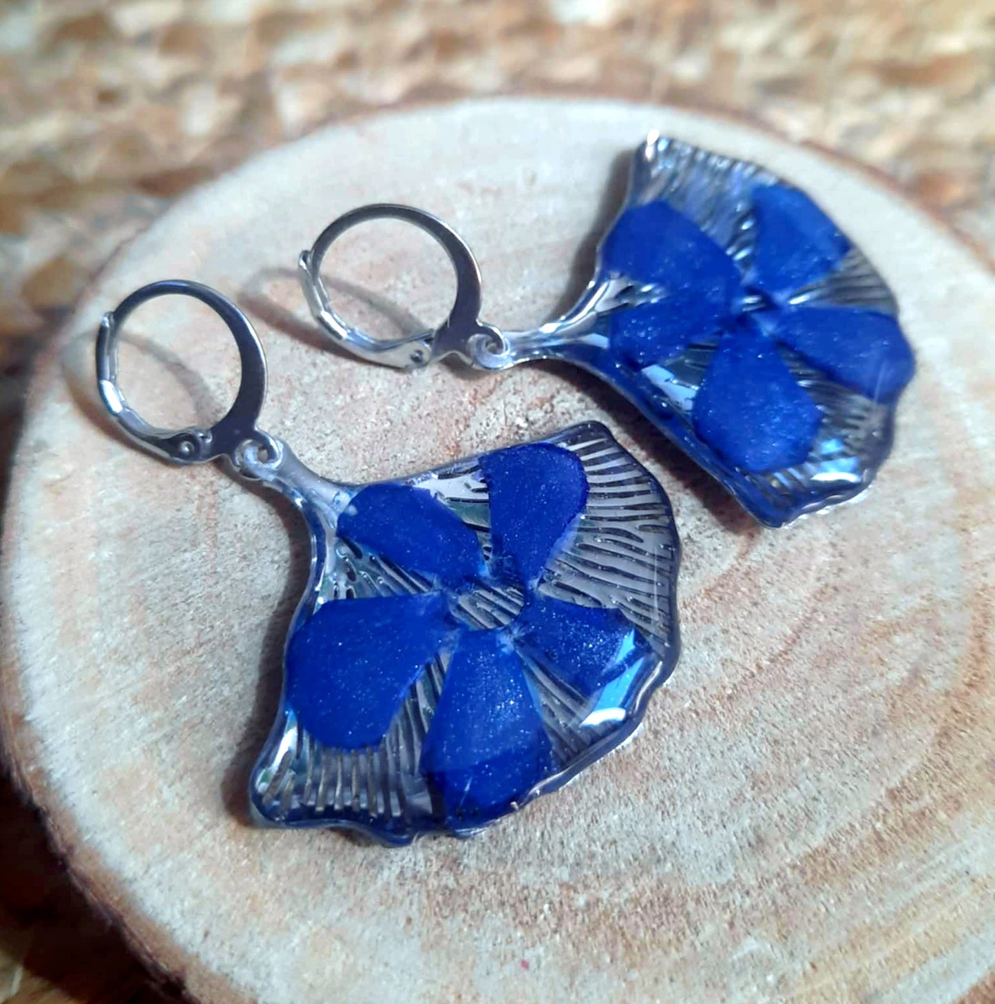 Boucles d'oreille, Pervenche