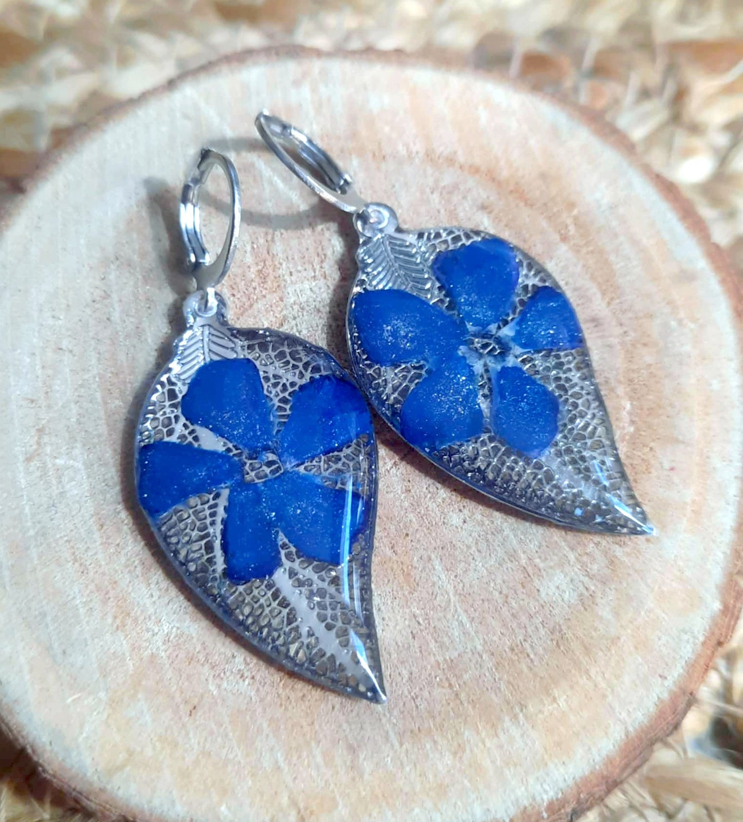 Boucles d'oreille, Pervenche