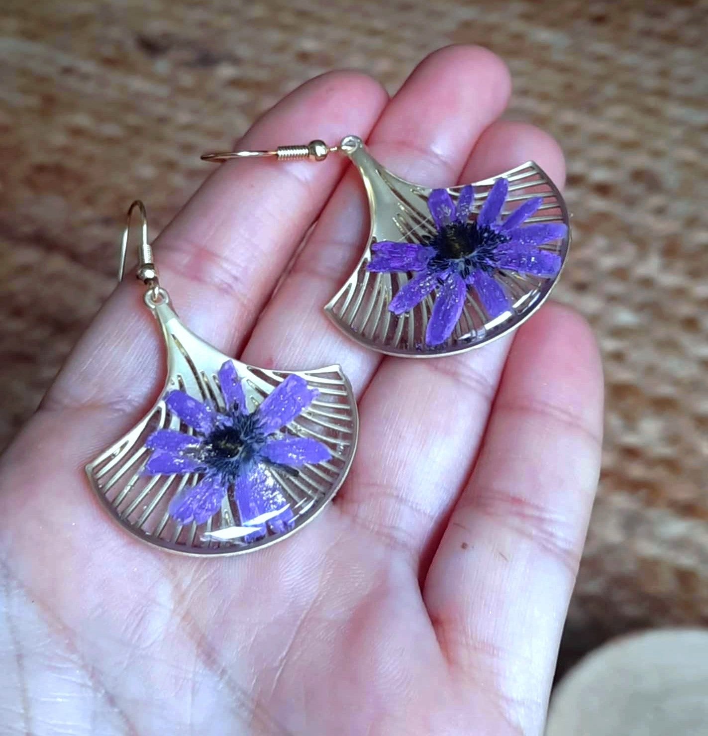 Boucles d'oreille, Anémone