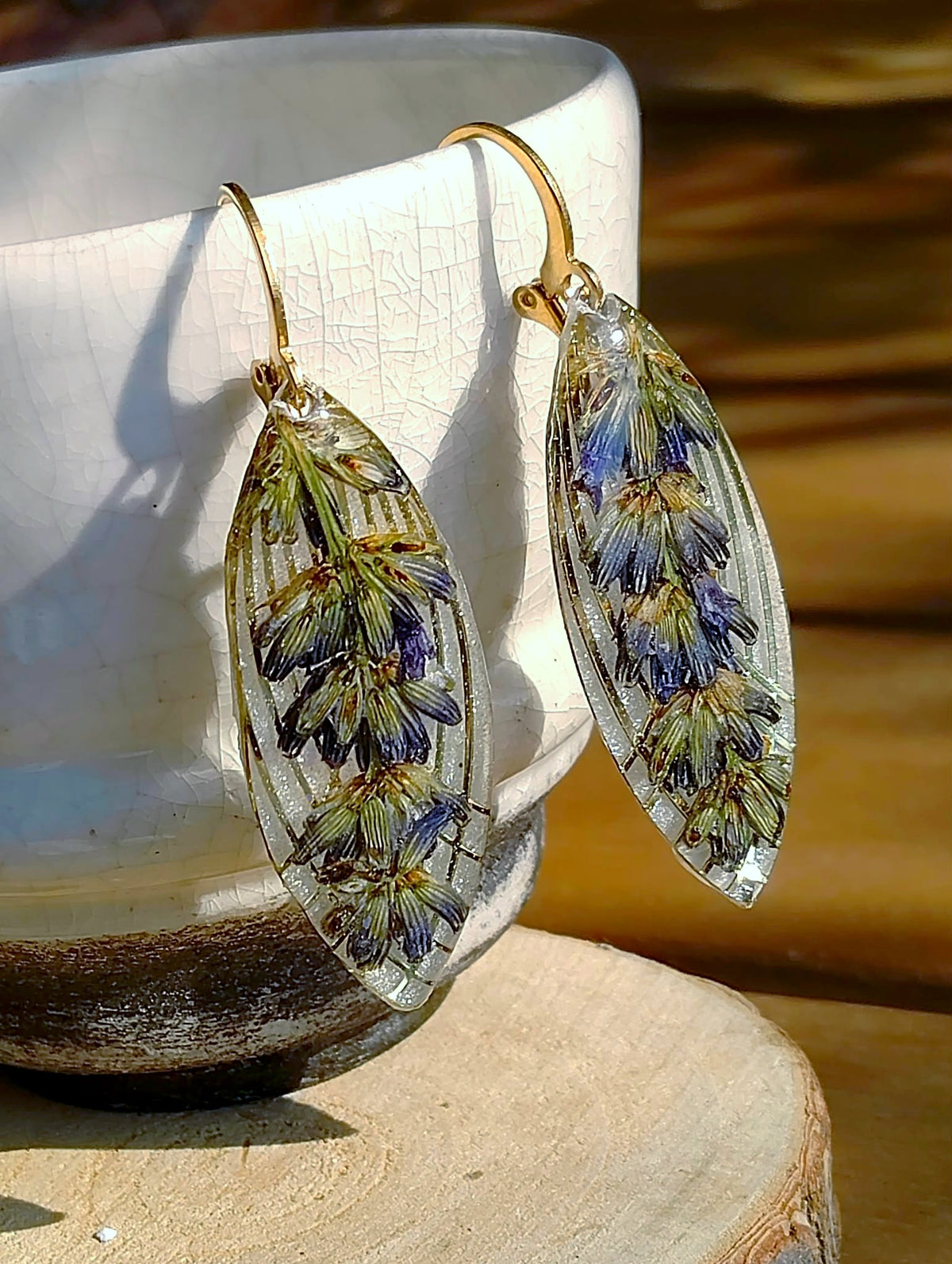 Boucles d'oreille Lavande