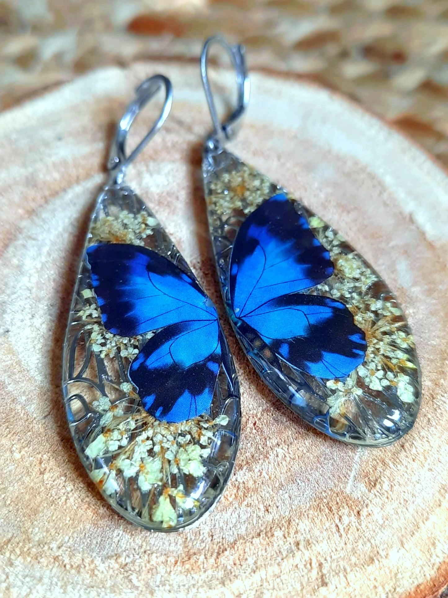 Boucles d'oreille, Fleur de carotte