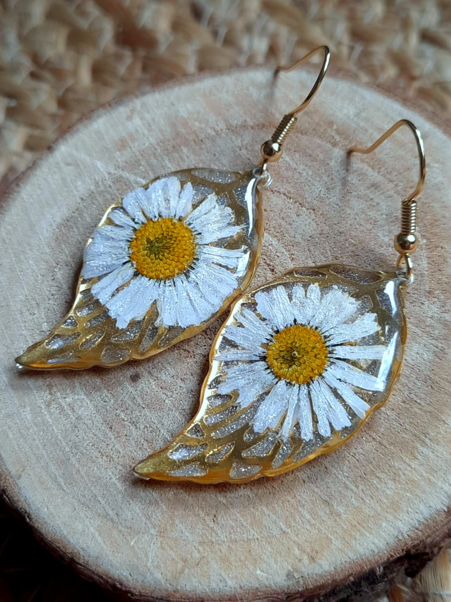 Boucles d'oreille, Pâquerette