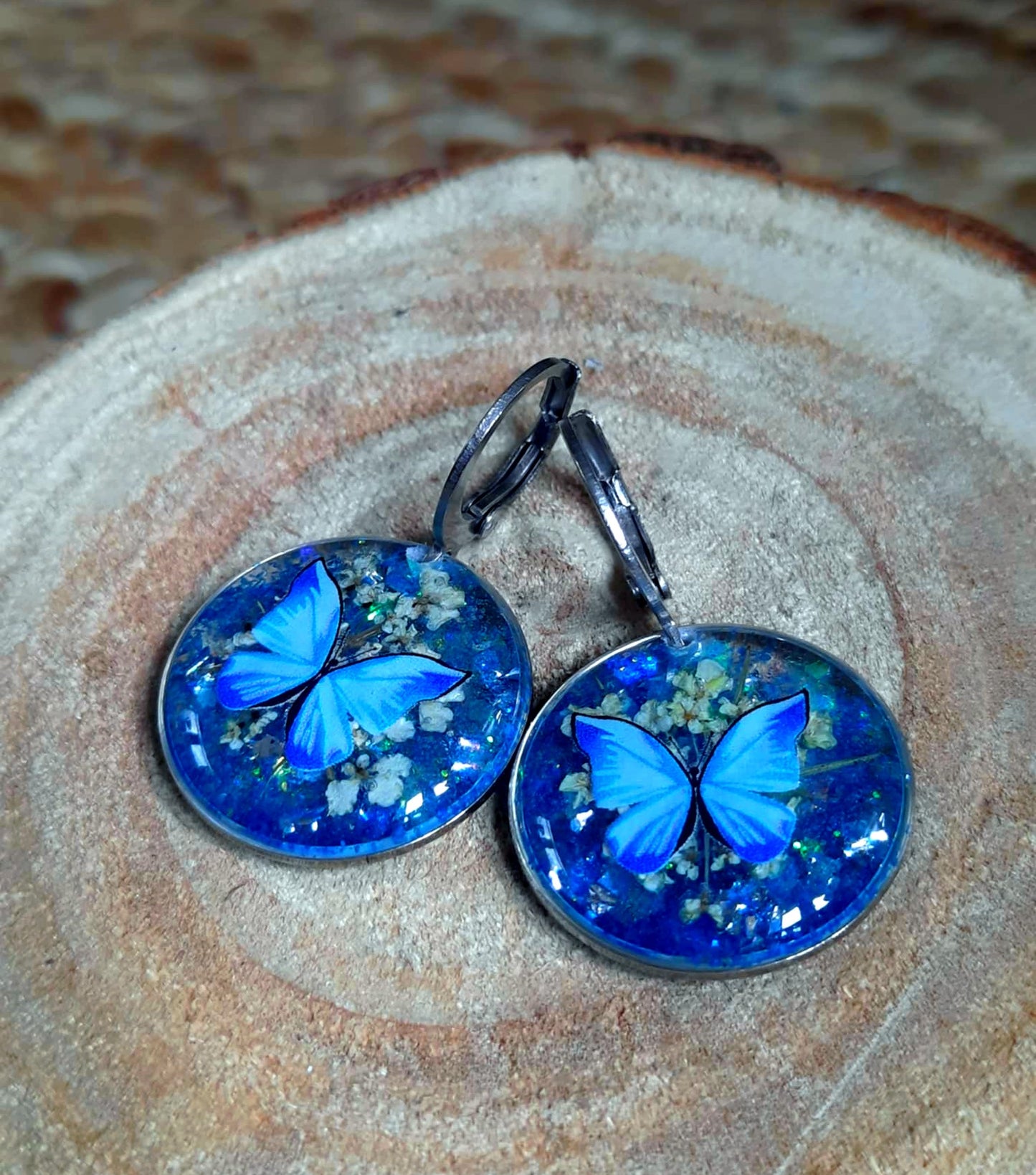 Boucles d'oreille, Fleur de carotte