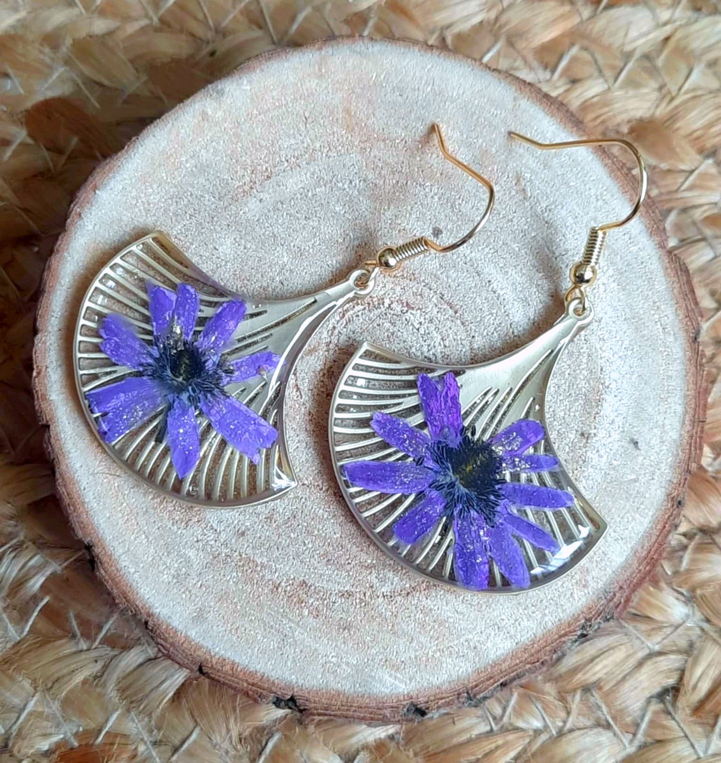 Boucles d'oreille, Anémone