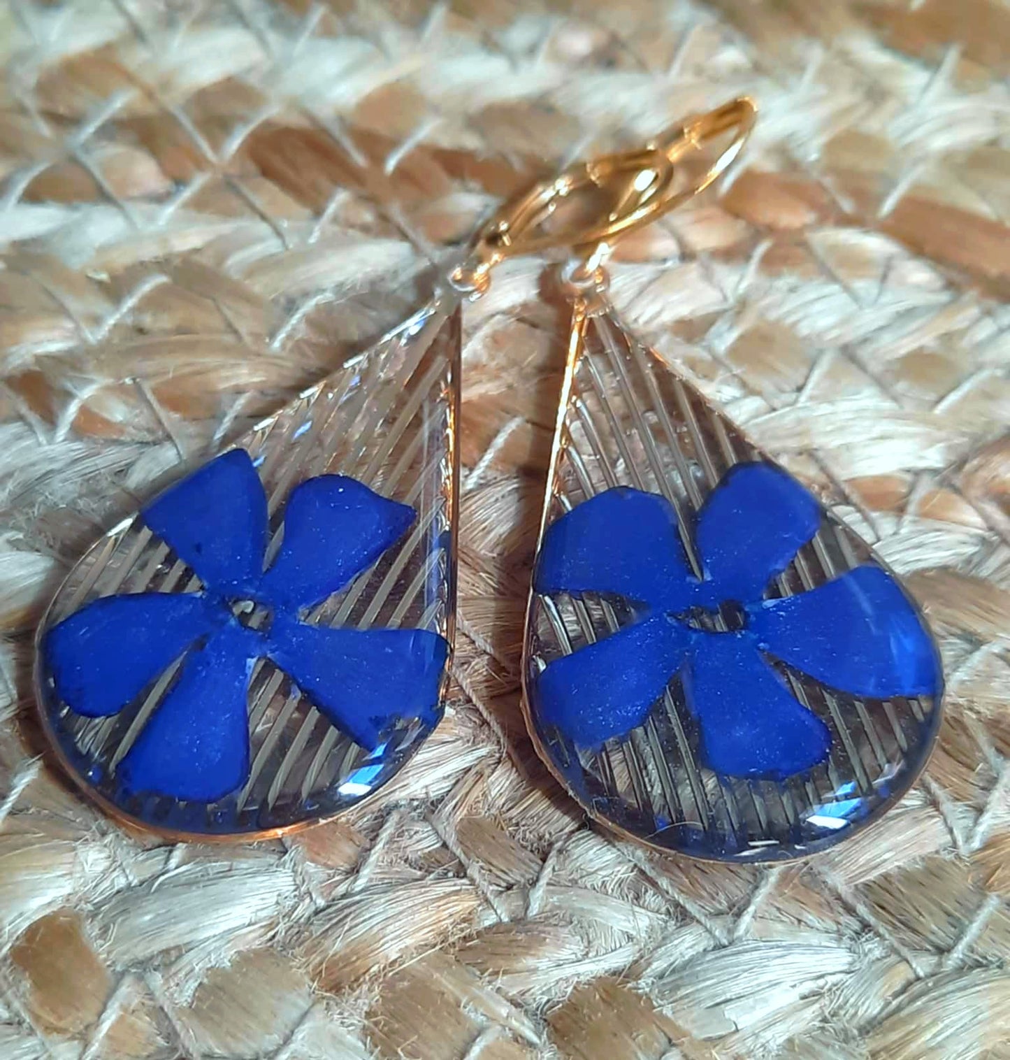 Boucles d'oreille, Pervenche