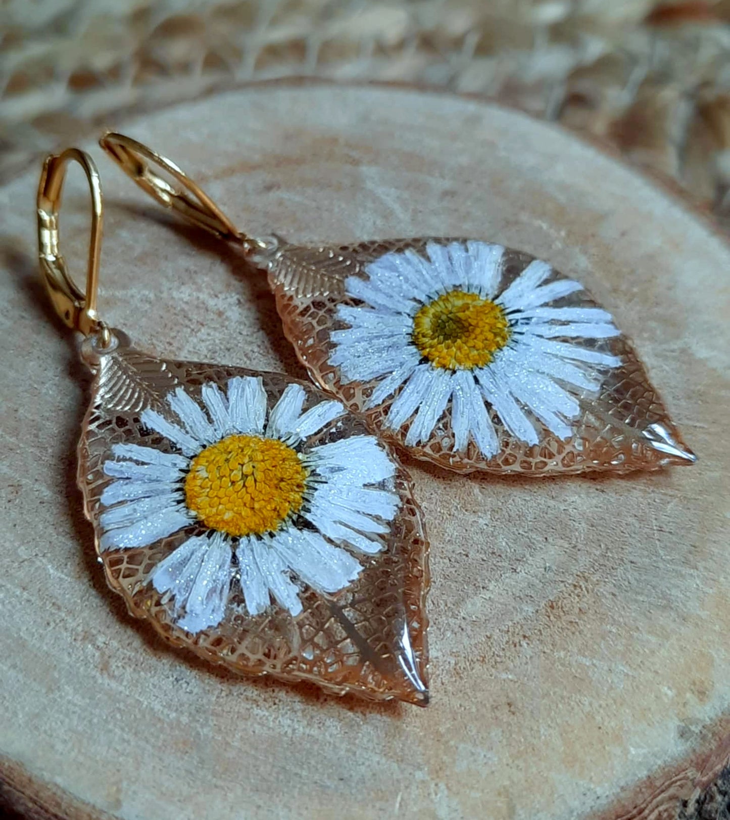 Boucles d'oreille, Pâquerette
