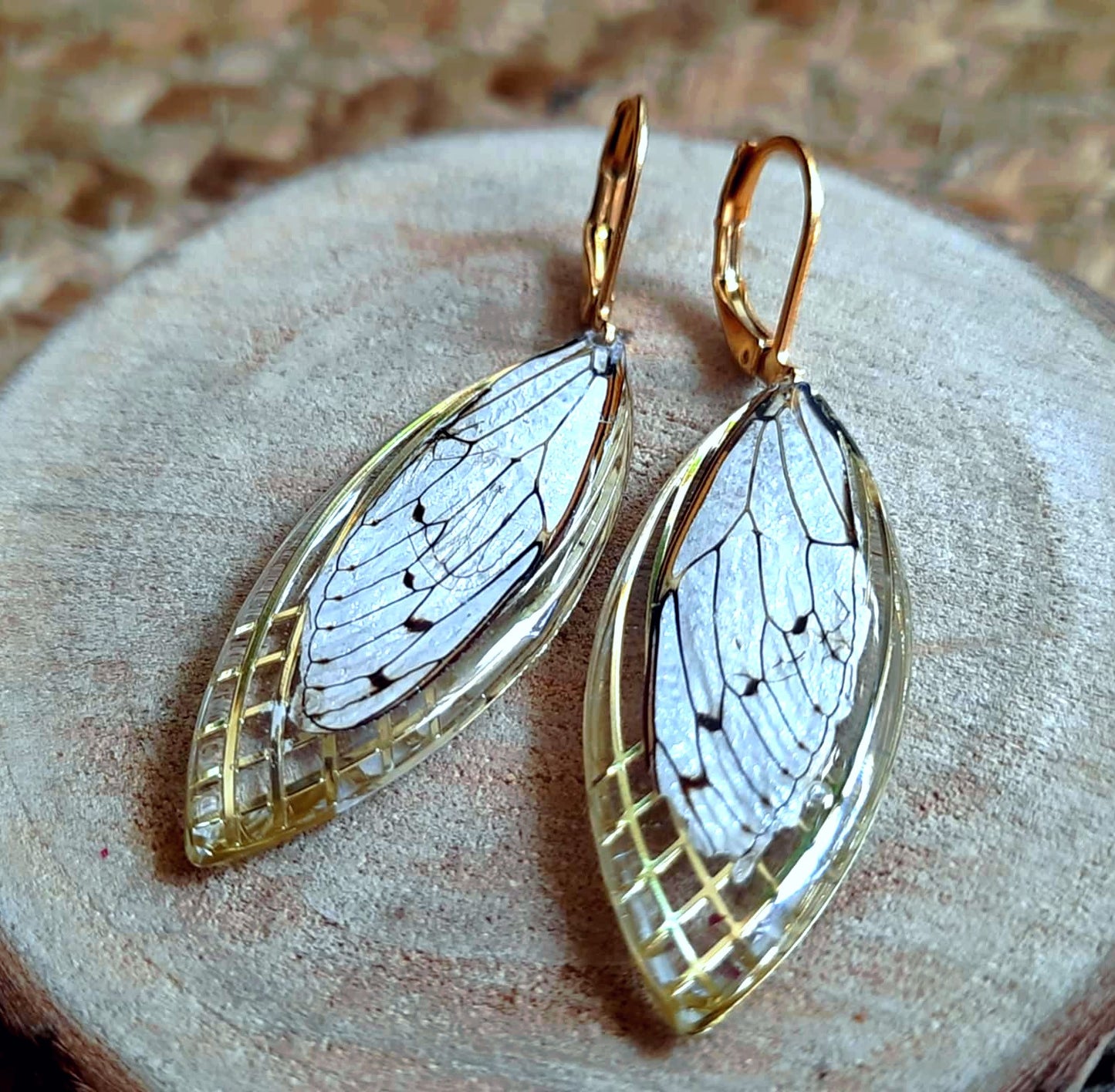 Boucles d'oreille, Aile de cigale