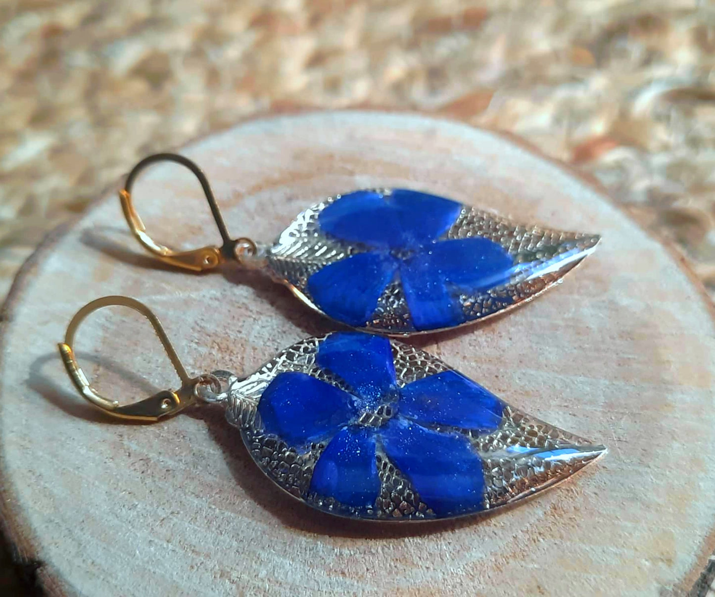 Boucles d'oreille, Pervenche