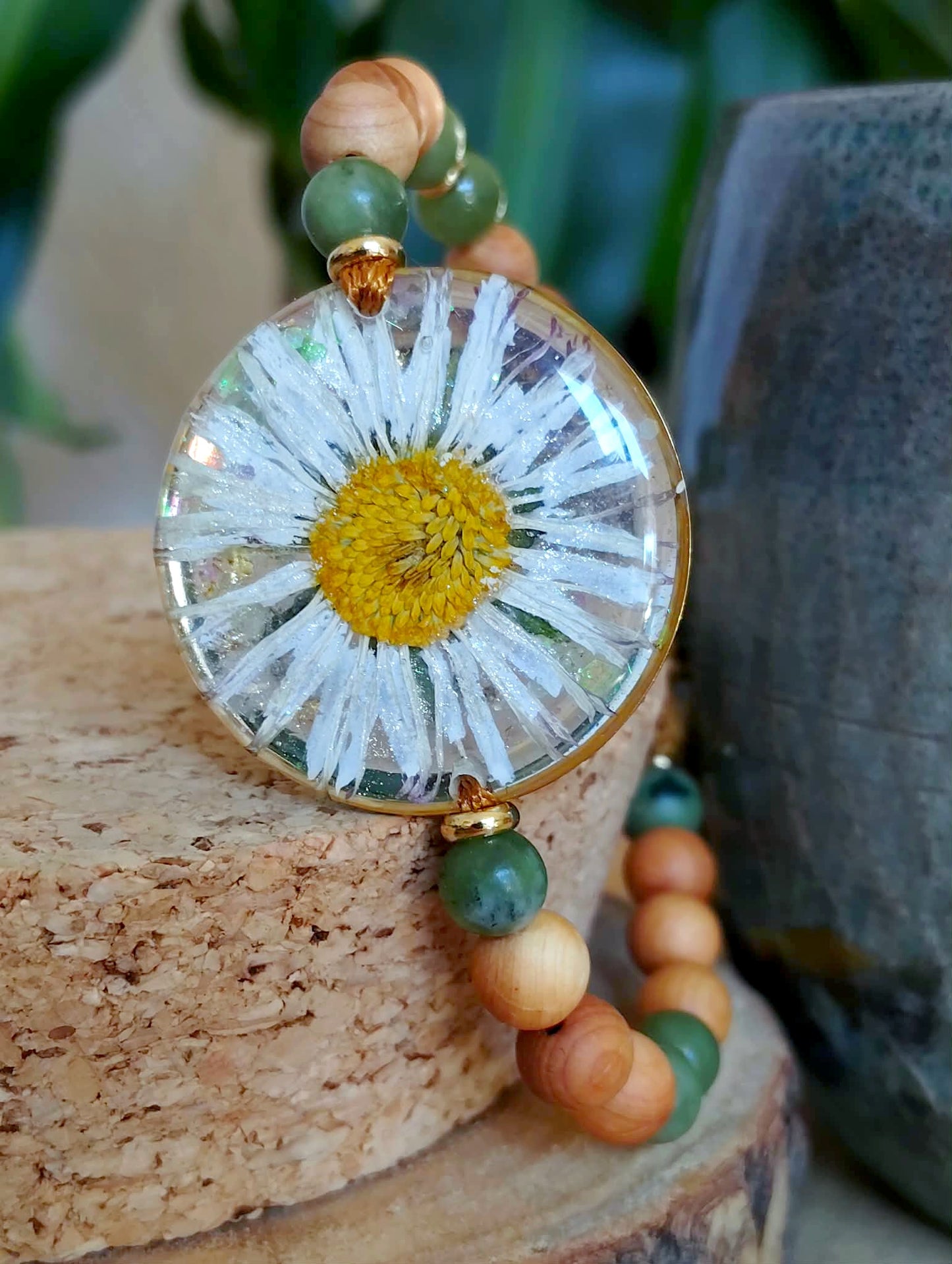 Bracelet Pâquerette Jade