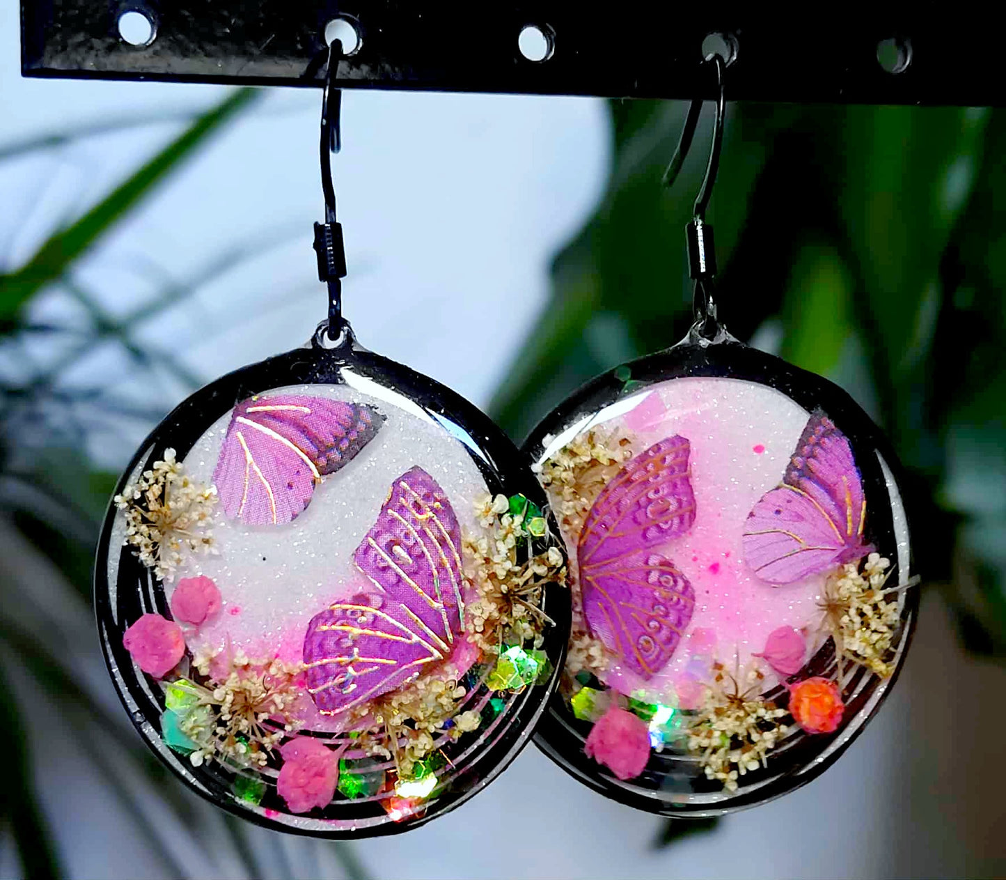 Boucles d'oreille Fleur de carotte