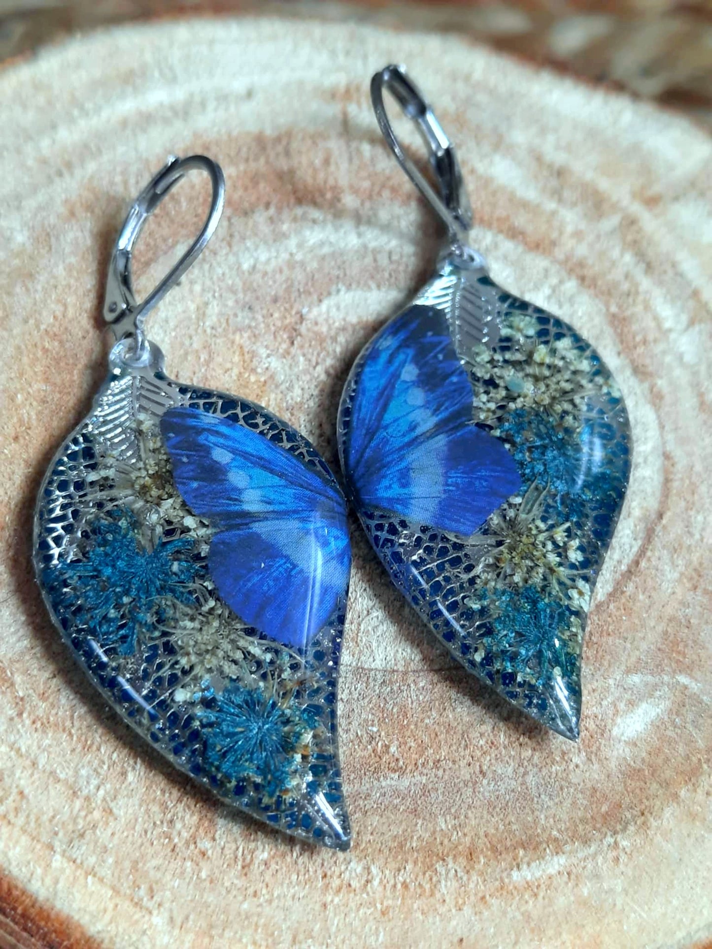 Boucles d'oreille, Fleur de carotte