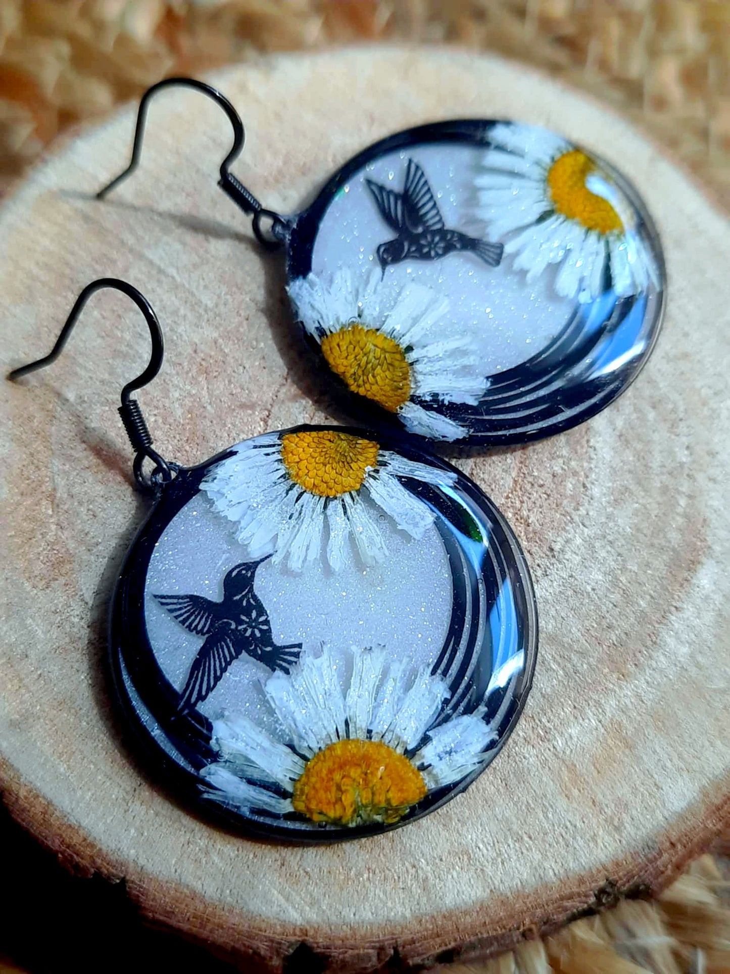 Boucles d'oreille, Pâquerette