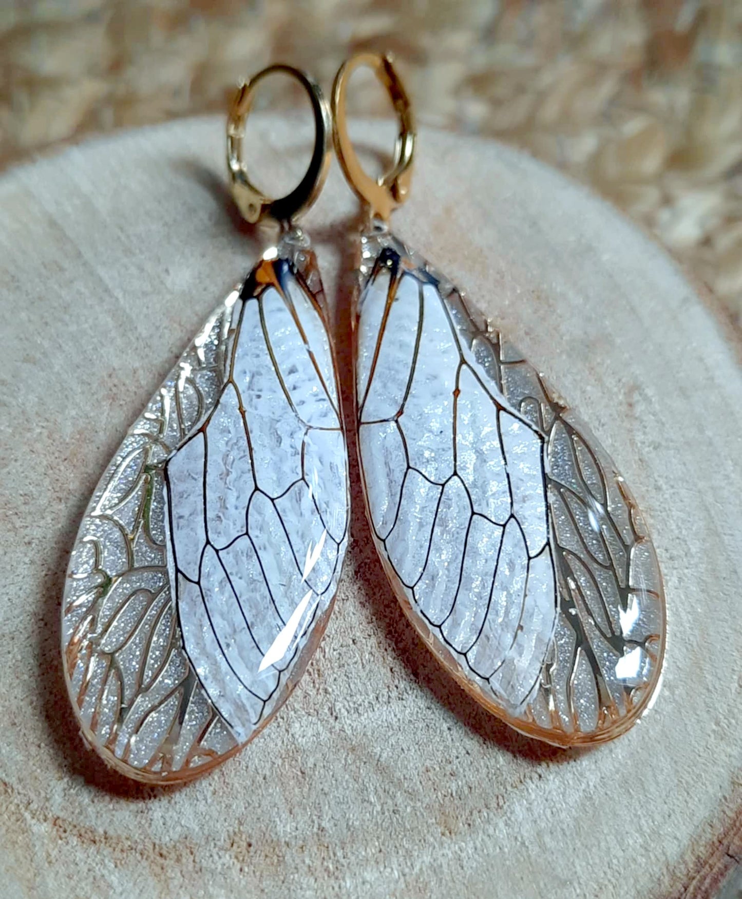 Boucles d'oreille, Aile de cigale