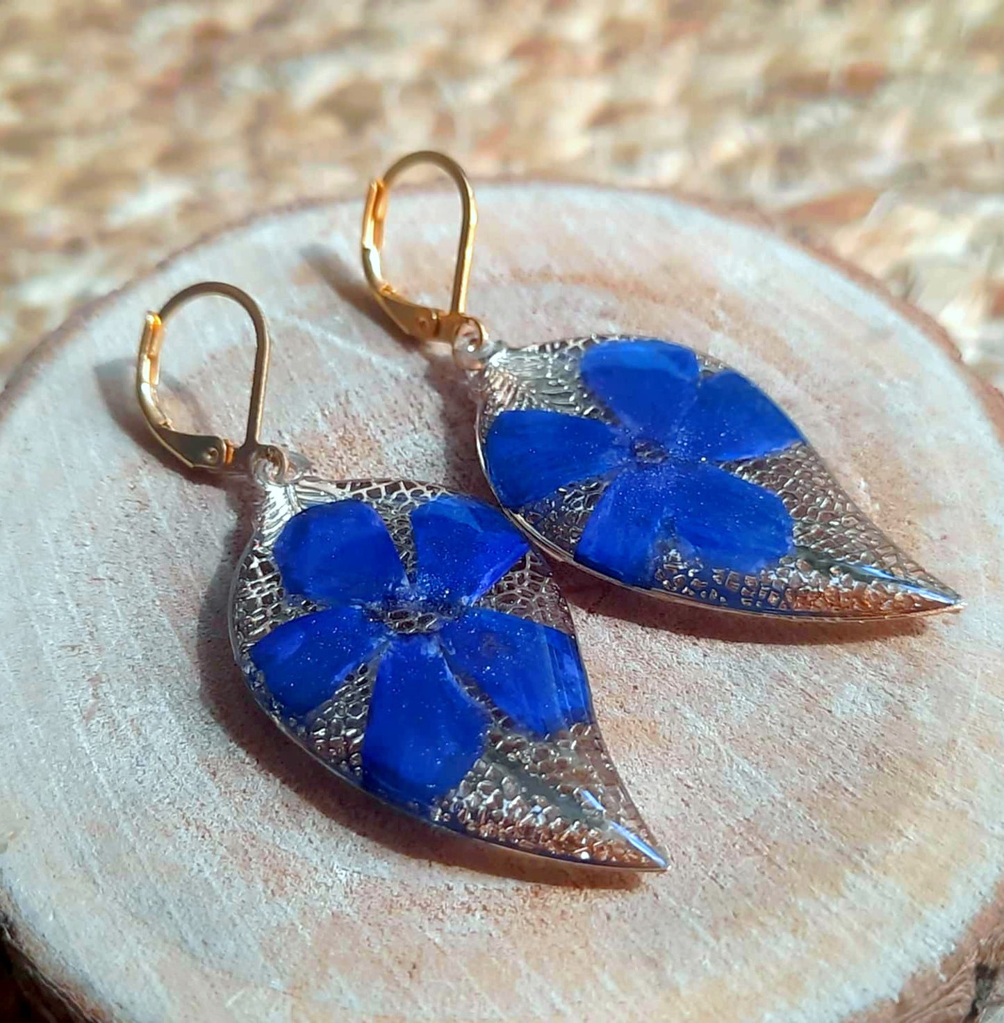 Boucles d'oreille, Pervenche