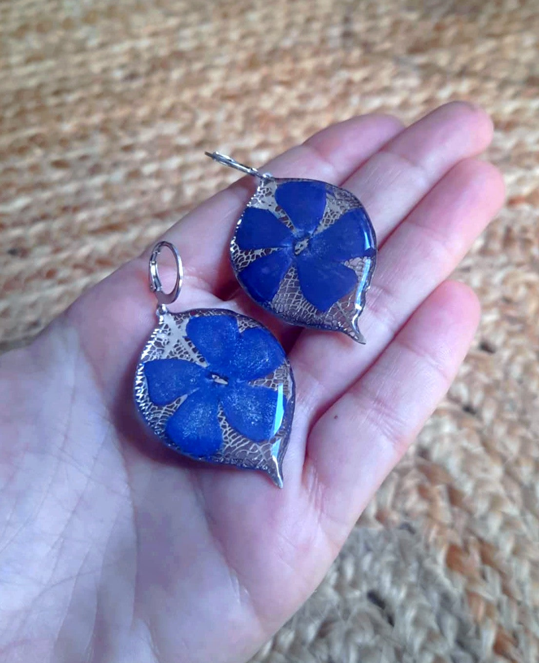 Boucles d'oreille, Pervenche
