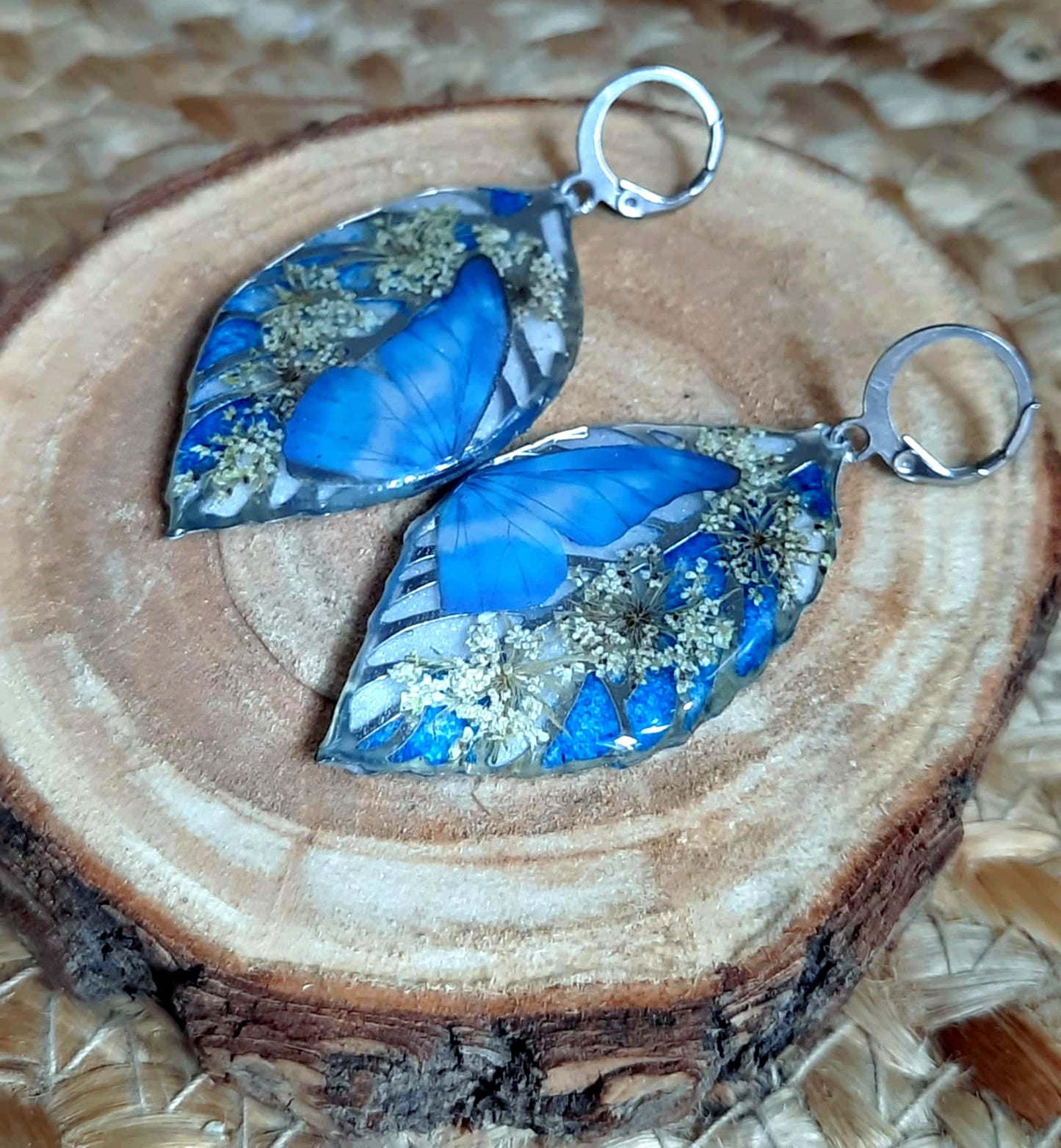 Boucles d'oreille, Fleur de carotte