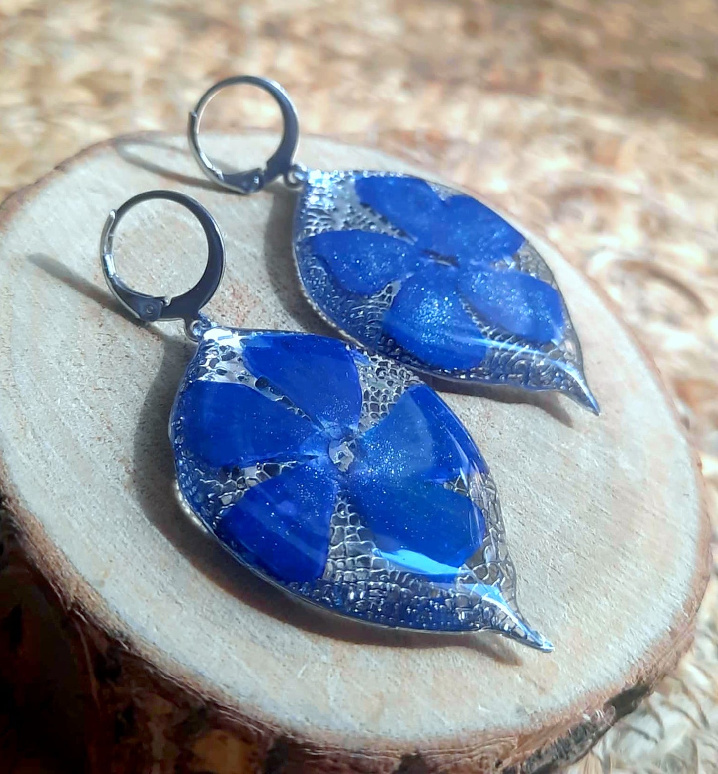 Boucles d'oreille, Pervenche