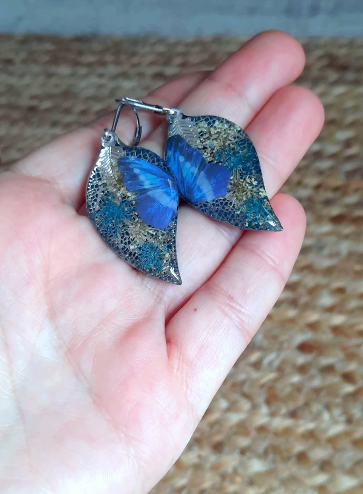 Boucles d'oreille, Fleur de carotte
