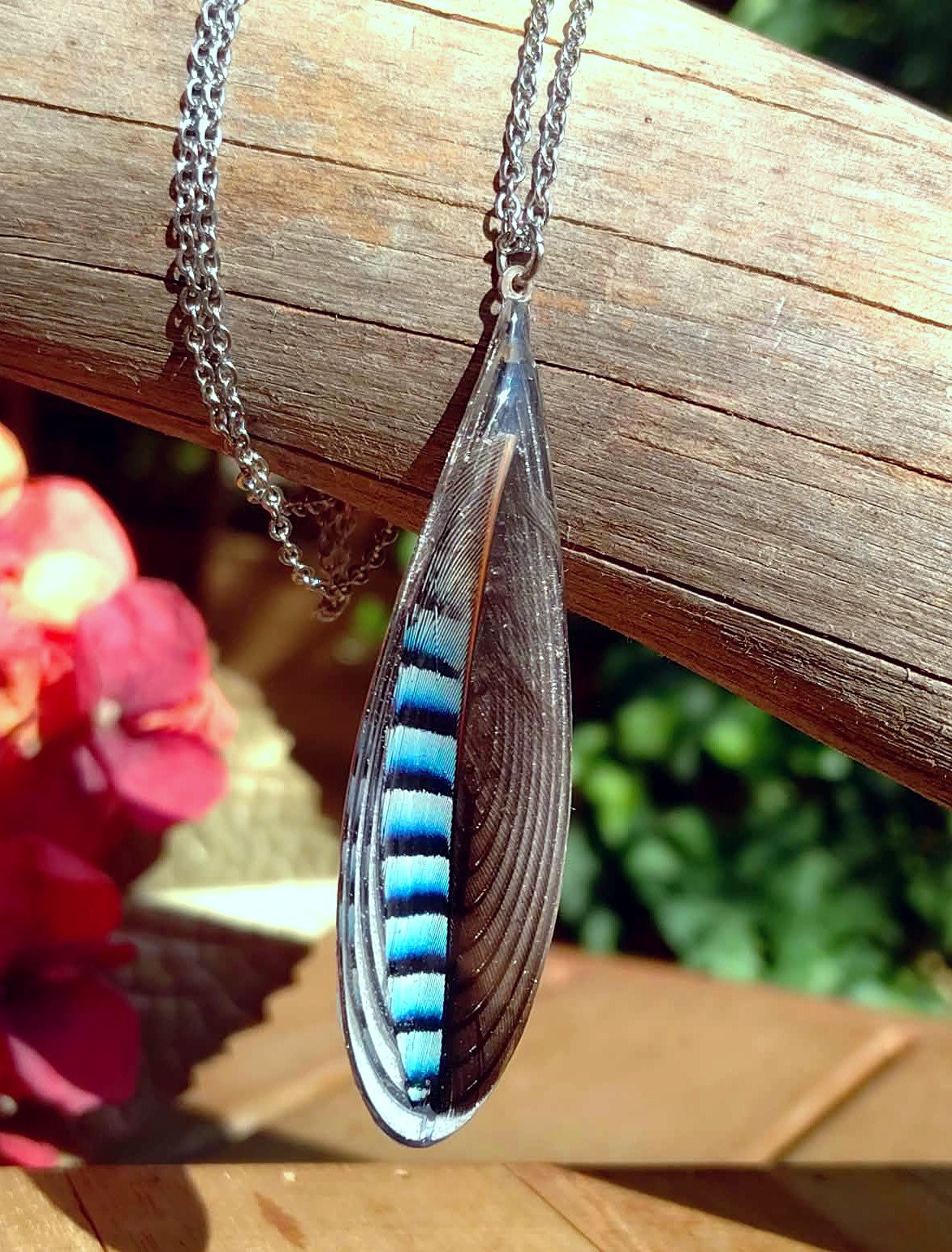 Collier Plume de Geai