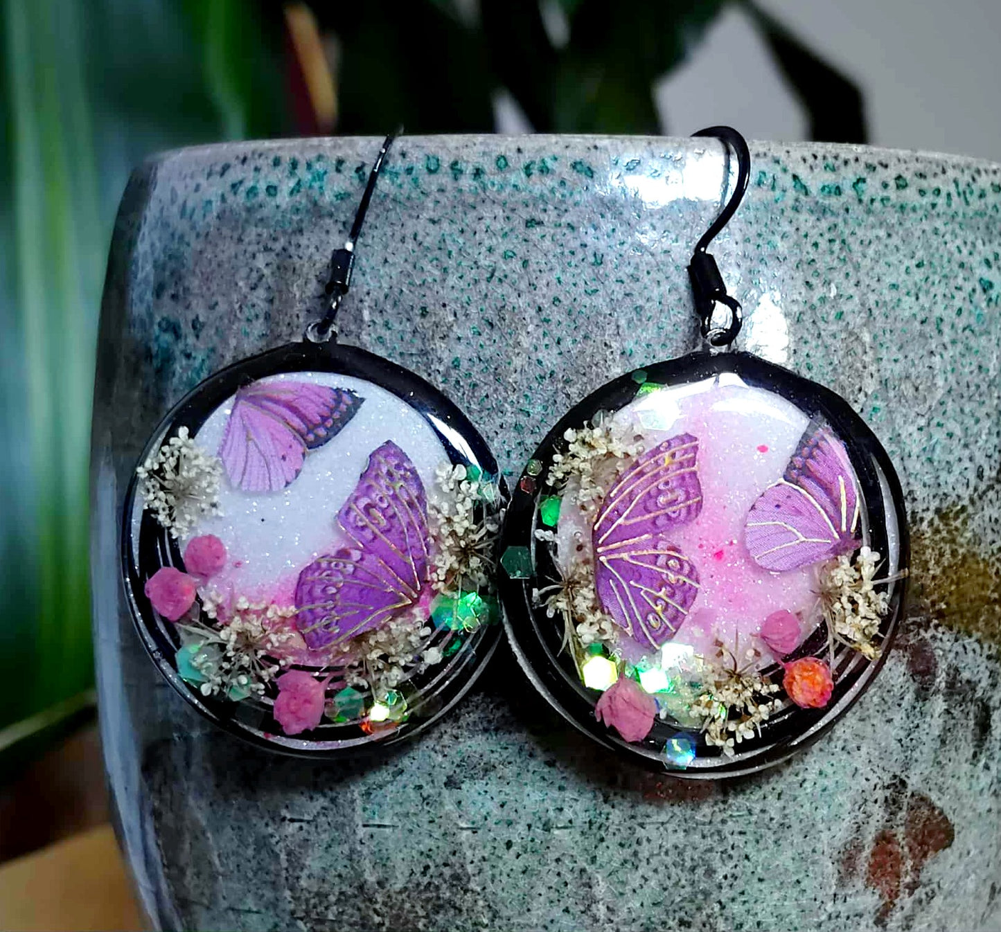 Boucles d'oreille Fleur de carotte