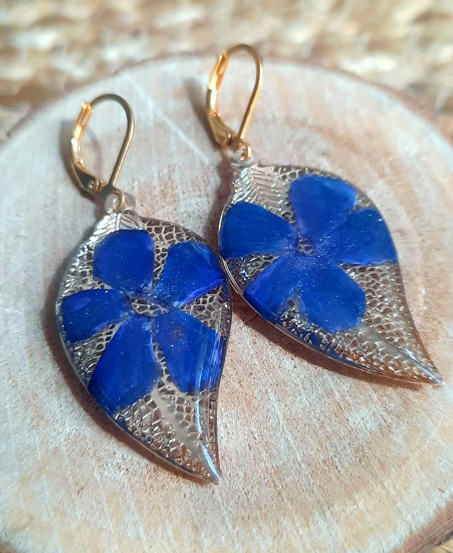 Boucles d'oreille, Pervenche