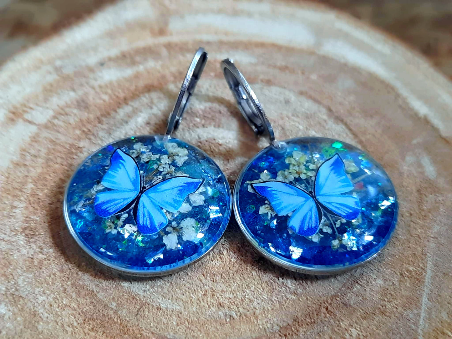 Boucles d'oreille, Fleur de carotte