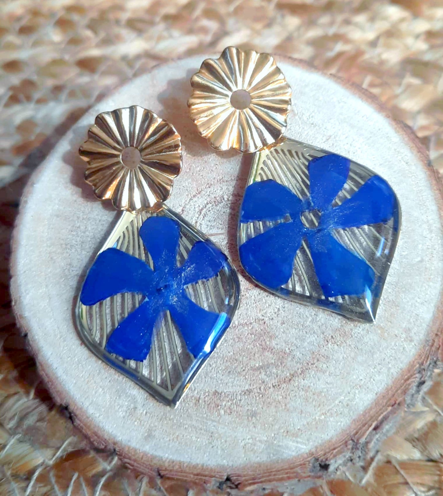 Boucles d'oreille, Pervenche