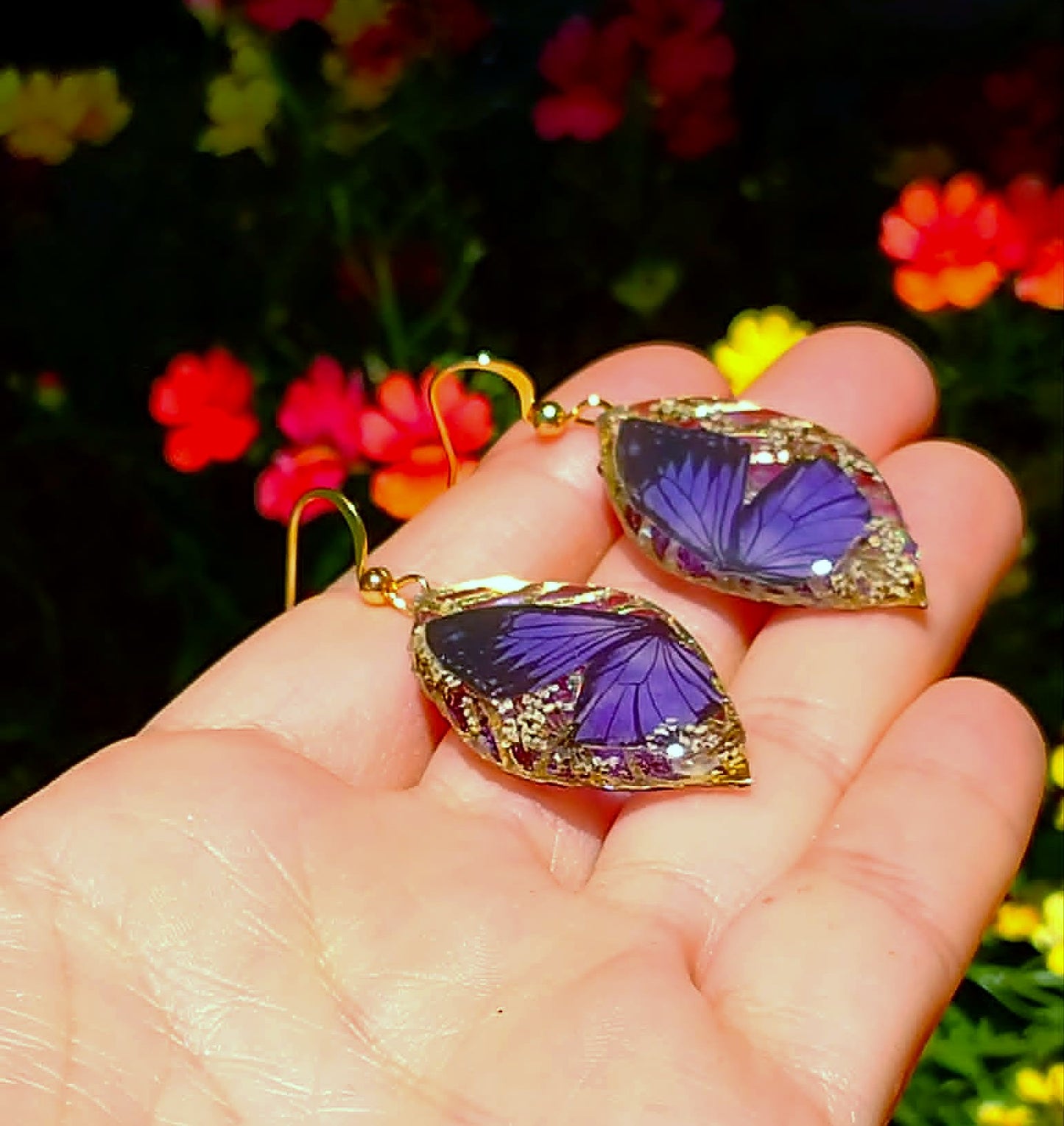 Boucles d'oreille Fleur de carotte