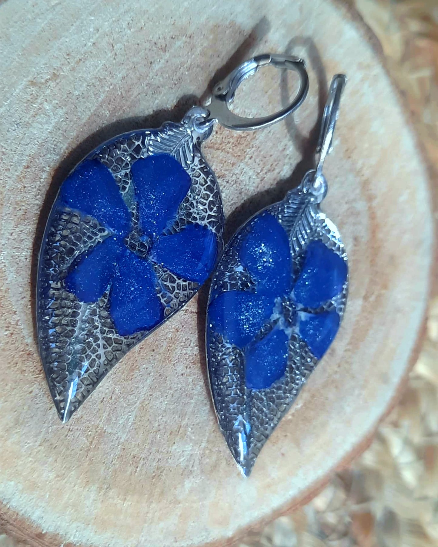 Boucles d'oreille, Pervenche