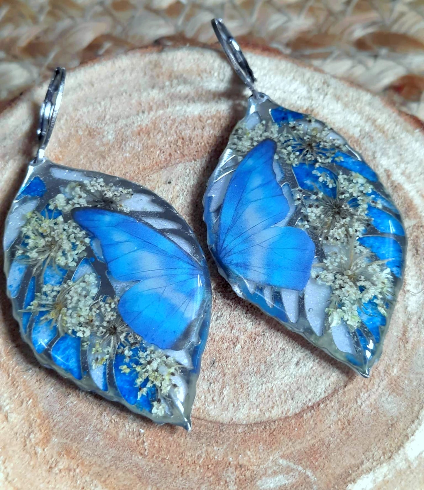 Boucles d'oreille, Fleur de carotte