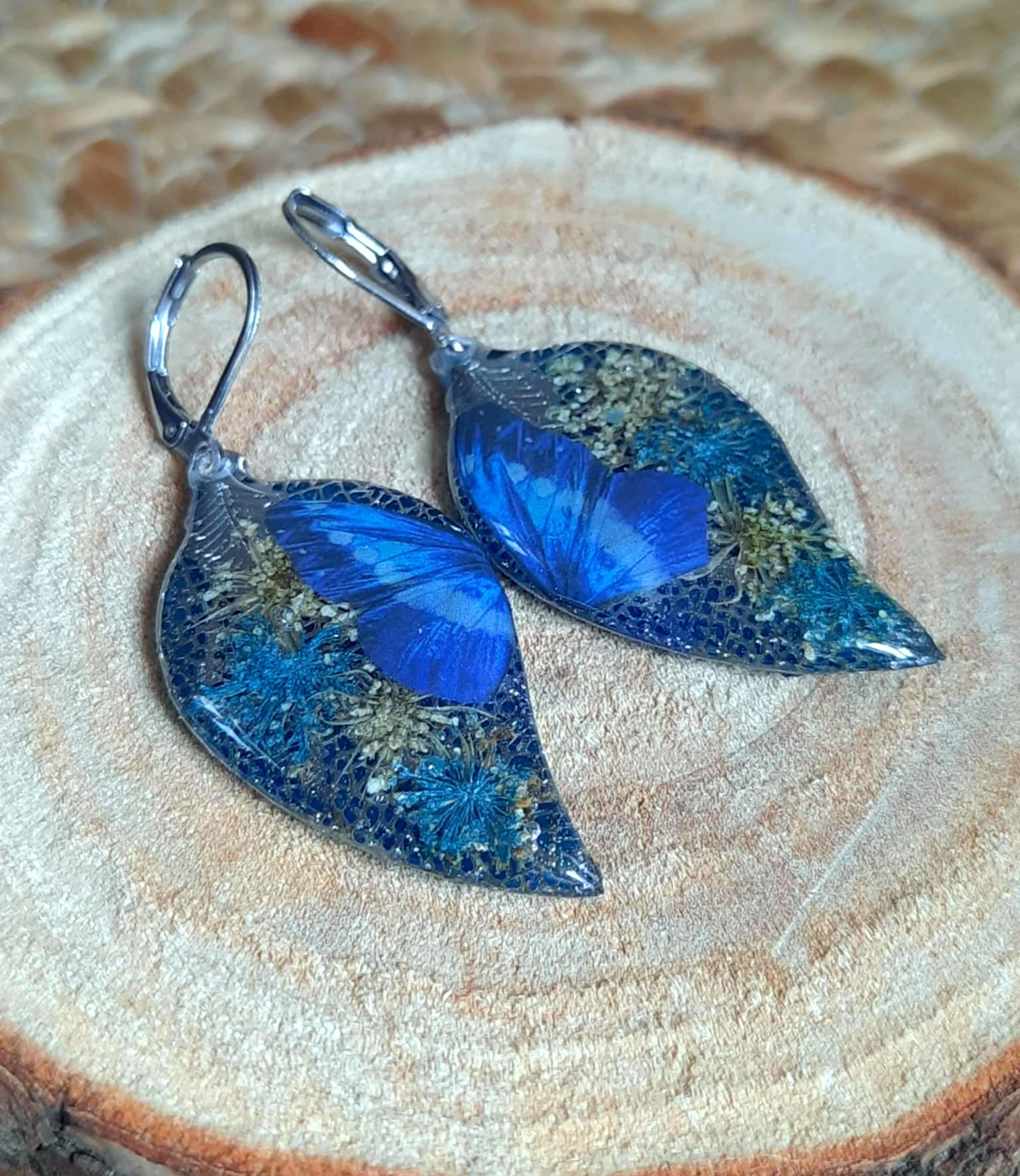 Boucles d'oreille, Fleur de carotte