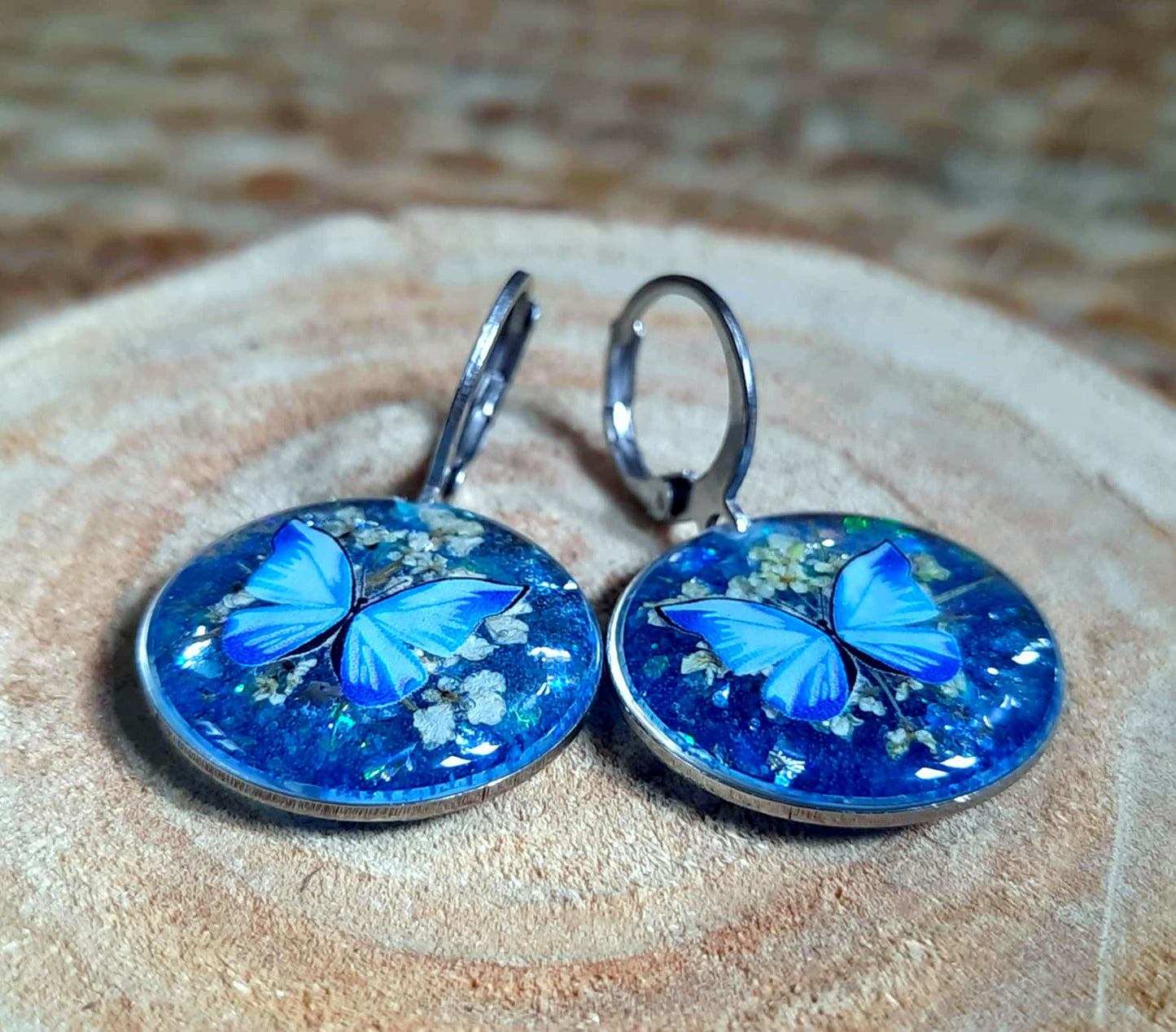 Boucles d'oreille, Fleur de carotte