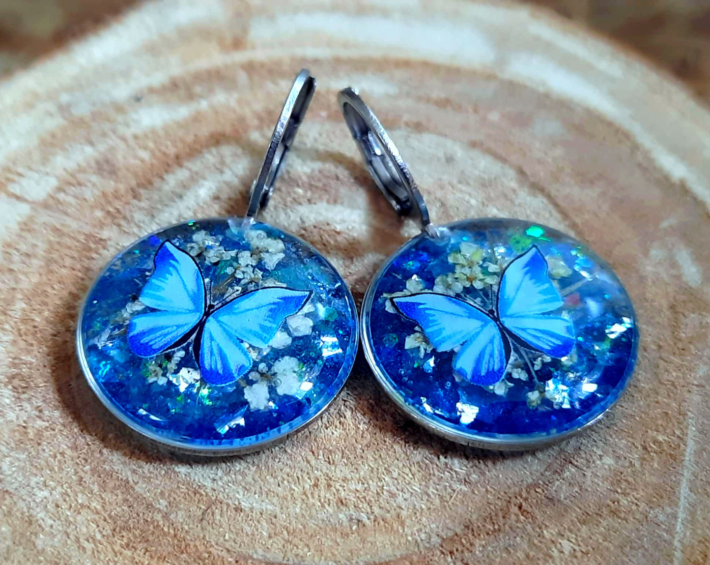 Boucles d'oreille, Fleur de carotte