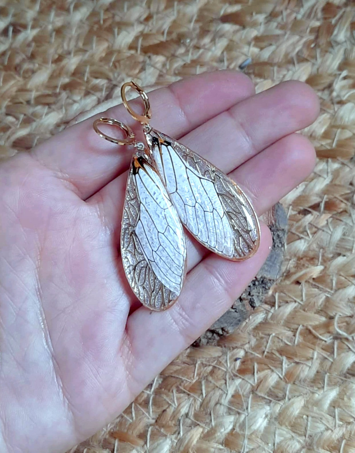 Boucles d'oreille, Aile de cigale